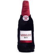 ZippyPaws Red Wine Happy Hour Crusherz Plush Dog Toy, Medium