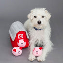 ZippyPaws Zippy Burrow Dog Toy Barn with Pig Bubble Babies