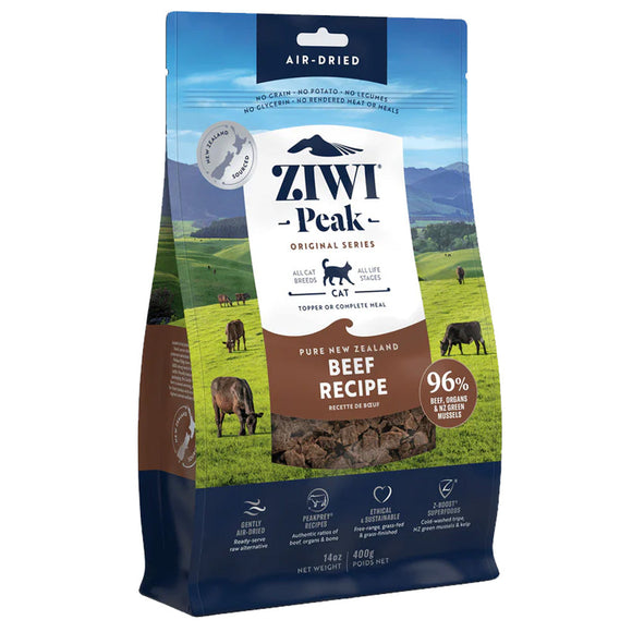 Ziwi Peak Air Dried Food Topper for Cats - Beef / 14-oz - Cat Food Toppers & Mixers 5