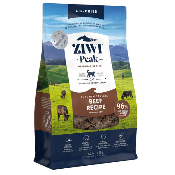 Ziwi Peak Air Dried Food Topper for Cats - Beef / 2.2-lb - Cat Food Toppers & Mixers 6