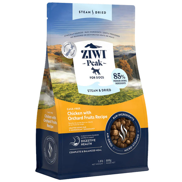 Ziwi Peak Steam & Dried Dog Food - Chicken with Orchard Fruits / 1.8-lb - Dog Food 6