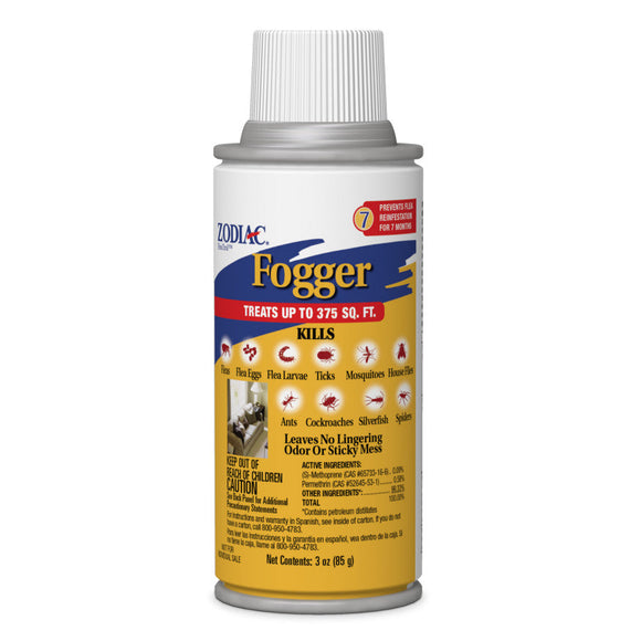 Zodiac Flea & Tick Room Fogger 3-oz pack of 3 - Flea & Tick Sprays 6