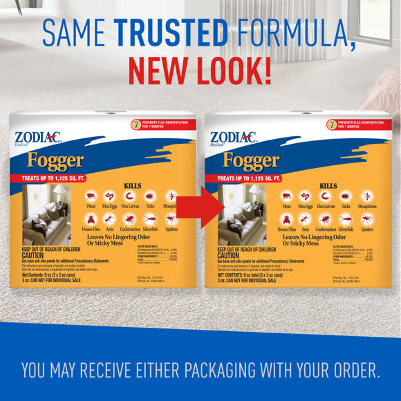 Zodiac Flea & Tick Room Fogger 3-oz pack of 3 - Flea & Tick Sprays 2