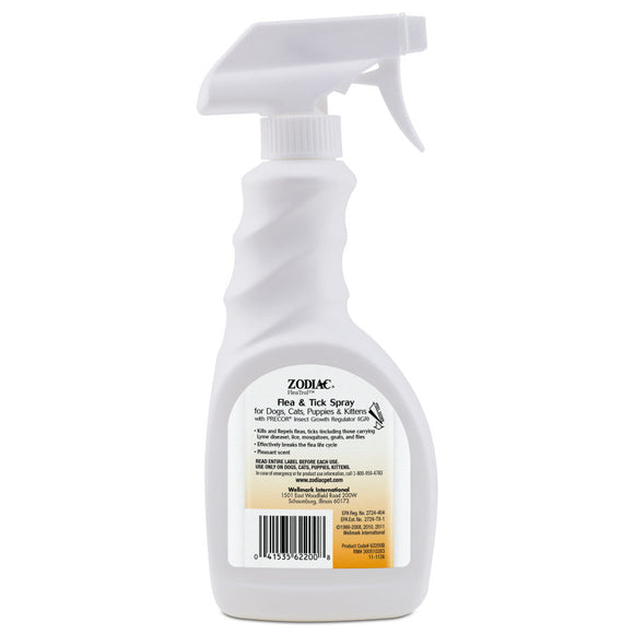 Zodiac Flea & Tick Spray for Dogs Cats Puppies & Kittens 16-oz - Flea & Tick Sprays 4