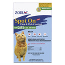 Zodiac Spot On Flea & Tick Control for Dogs & Cats 4-mo supply - Cats / 5 - lbs & Over - Flea & Tick Medication 1