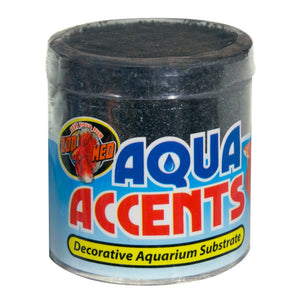 Zoo Med Aqua Accents Decorative Aquarium Substrate (8 oz) - Midnight Black, sand - Aquarium Gravel & Substrates 2