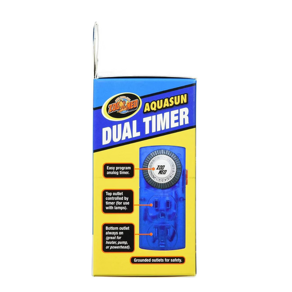 Zoo Med AquaSun Dual Day/Night Timer - Reptile Thermometers & Timers 2