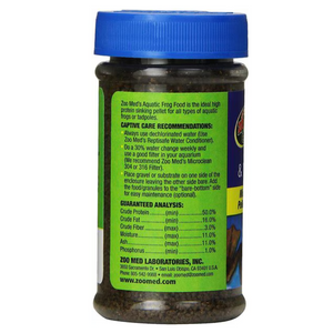 Zoo Med Aquatic Frog & Tadpole Dry Food 2-oz - Reptile & Amphibian Food 2
