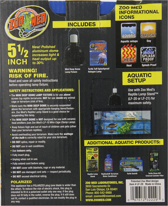 Zoo Med Aquatic Turtle Lighting Combo - Reptile & Amphibian Habitat Heating & Lighting 3