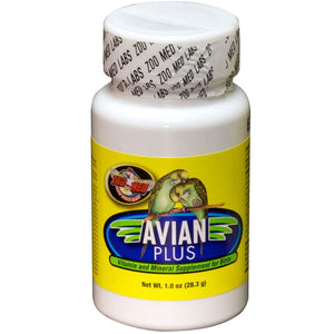 Zoo Med Avian Plus Vitamin and Mineral Bird Supplement, 1-oz