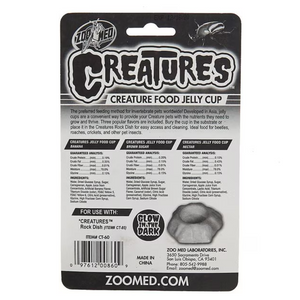 Zoo Med Creatures Food Jelly Cup 3-pack - Reptile & Amphibian Food 2