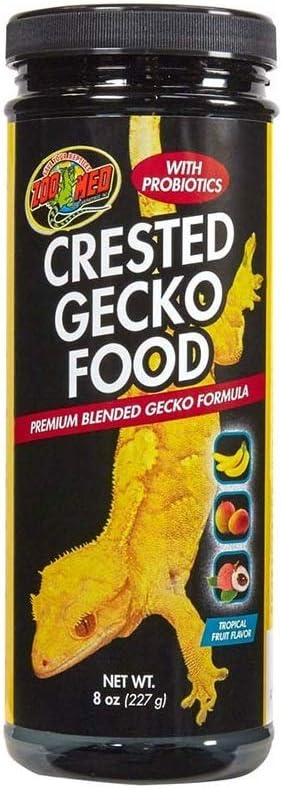 Zoo Med Crested Gecko Premium Blended Tropical Fruit Dry Food - 8-oz - Reptile Food 4