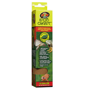 Zoo Med Eco Carpet packaging for reptile terrariums on a white background