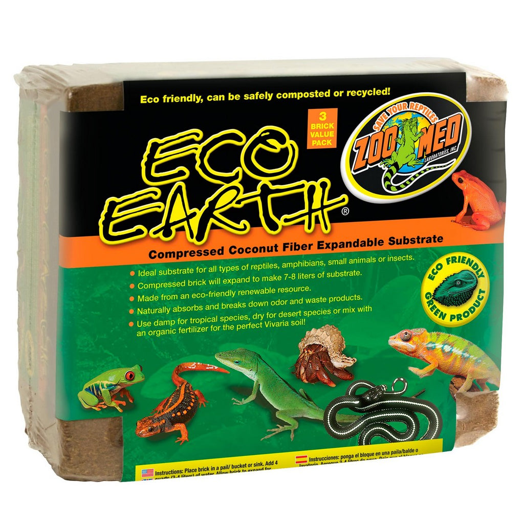 Zoo Med Eco Earth Compressed Coconut Fiber Substrate