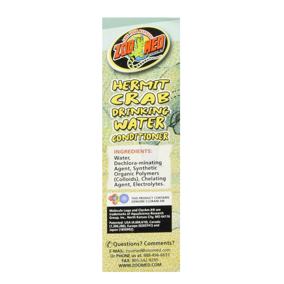 Zoo Med Hermit Crab Drinking Water Conditioner (2.25 oz) - Reptile Water Treatment & Cleaning 4