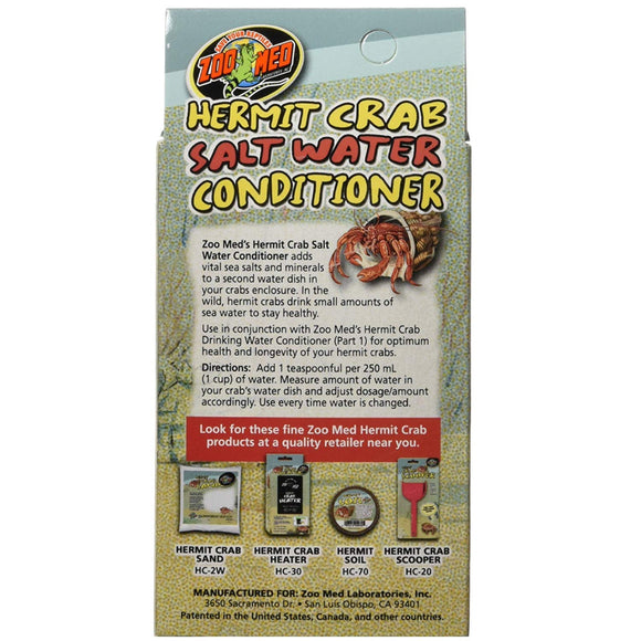Zoo Med Hermit Crab Salt Water Conditioner (2.25 oz) - Reptile Water Treatment & Cleaning 4