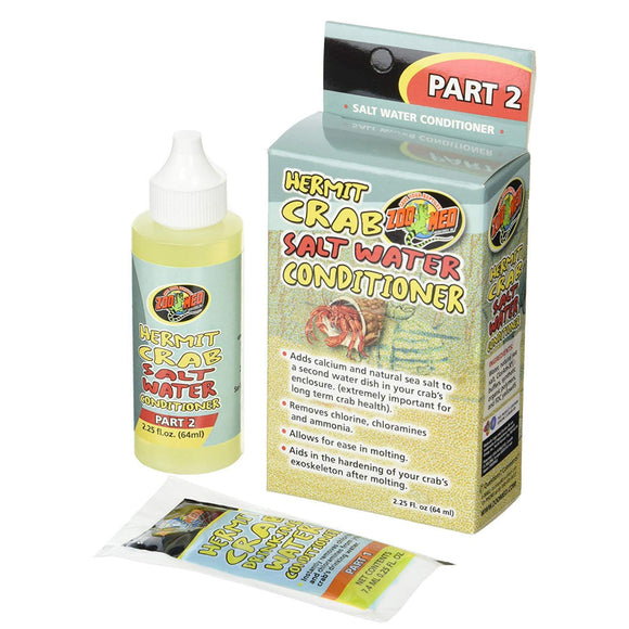 Zoo Med Hermit Crab Salt Water Conditioner (2.25 oz) - Reptile Water Treatment & Cleaning 2
