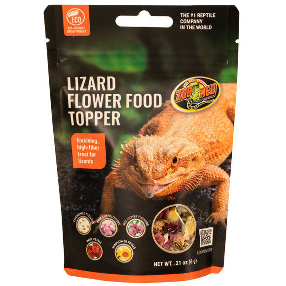 Zoo Med Lizard Flower Food Topper - Reptile Food Supplement - 1.4 -oz - Reptile Food 1
