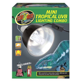 Zoo Med Mini Tropical UVB Lighting Combo - Reptile & Amphibian Habitat Heating & Lighting 1