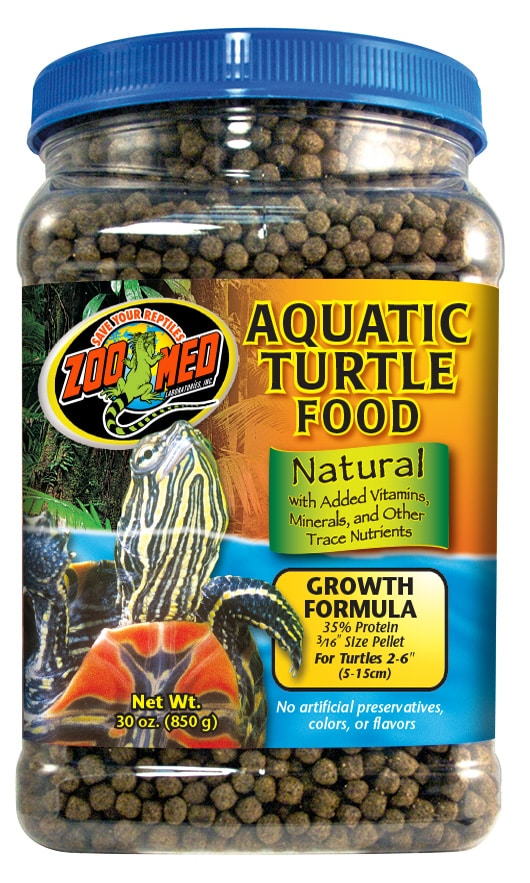 Zoo Med Natural Aquatic Turtle Food Growth Formula Dry Food - 30-oz - Reptile Food 2
