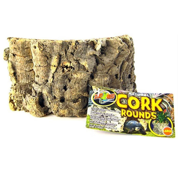 Cork round for terrariums with packaging on a white background