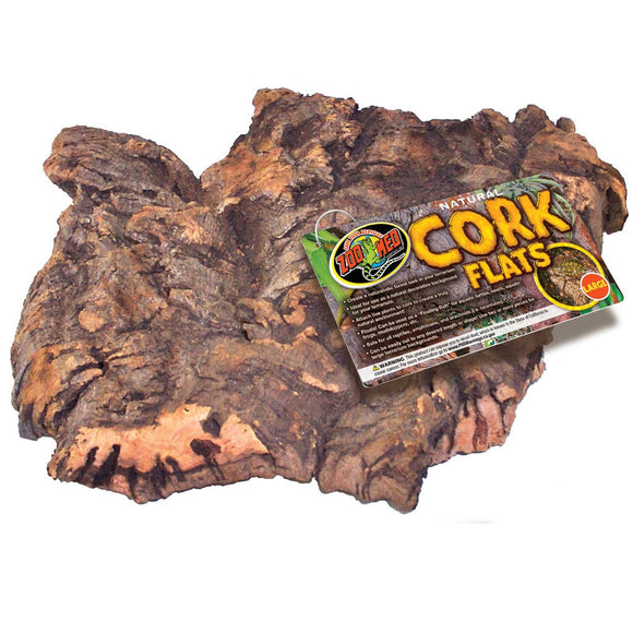 Cork flat with Zoo Med label on a white background