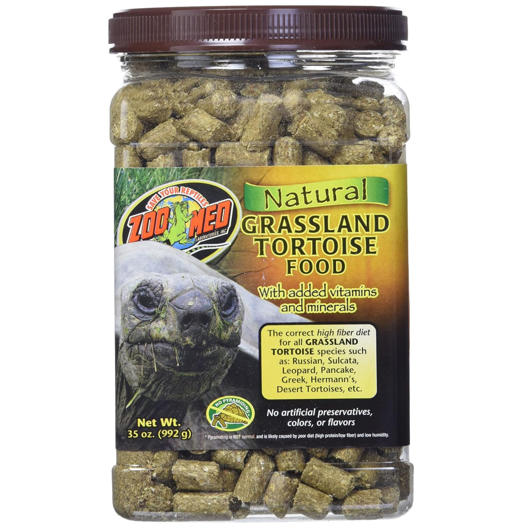 Zoo Med Natural Grassland Tortoise Dry Food - High Fiber Diet