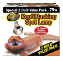 Zoo Med Repti Basking Spot Lamp - 75 Watts - 2 pack - Reptile Heating 14