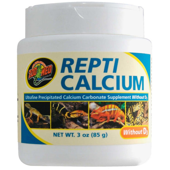 Zoo Med Repti Calcium without Vitamin D3 Reptile Supplement - 3 oz - Vitamins & Supplements 1