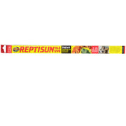 Reptisun UVB light bulb packaging on a white background