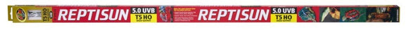 Reptisun UVB light packaging with various intensities on a white background