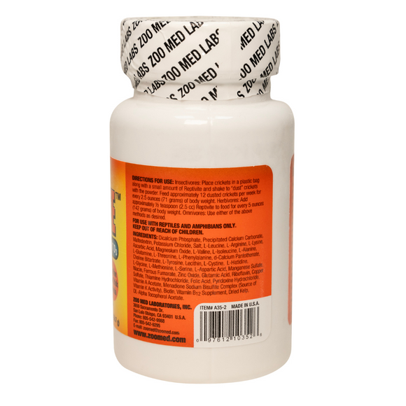 Zoo Med ReptiVite without D3 Reptile Vitamin (2 oz) - Reptile Healthcare & Wellness 3