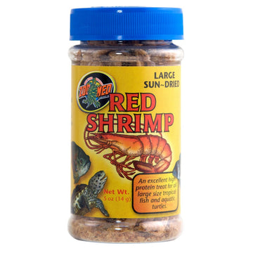 Zoo Med Sun-Dried Large Red Shrimp Reptile Food & Treat