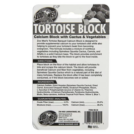 Zoo Med Tortoise Block Calcium Supplement with Cactus & Vegetables (5 oz) - Reptile Healthcare & Wellness 2