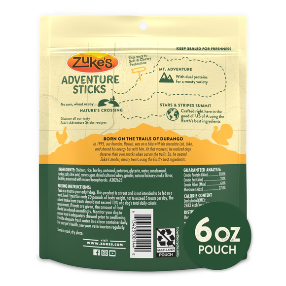 Zuke’s Adventure Sticks Soft & Chewy Recipe - Dog Treats 12
