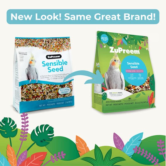 Zupreem Sensible Seed Food for Large Birds 2-lb - Bird Food 4