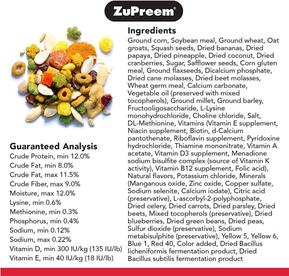Zupreem Smart Selects Food for Large Birds 4-lb - Bird Food 2