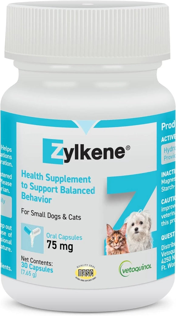 Zylkene Calming Capsules - 75mg - 30 Capsules - Dog Supplements & Vitamins 4