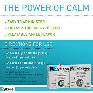 Zylkene Equine Behavior Support for Horses (20 packets)