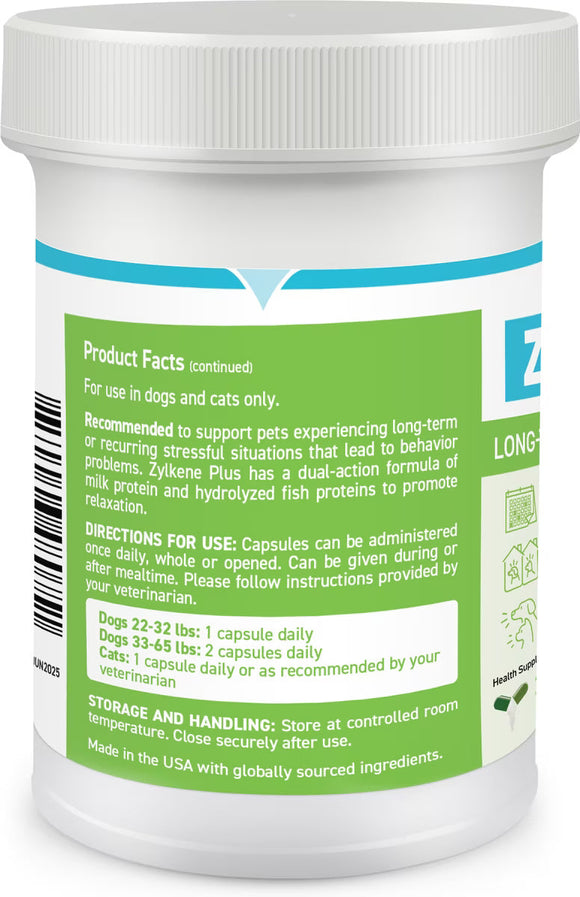 Zylkene Plus Long-Term Calming Support (30 capsules) - Dog & Cat Calming & Anxiety Supplements 3