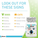 Helps pets stay relaxed during stressful situations without sedation