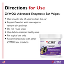 Zymox Advanced Enzymatic Ear Wipes for Dogs & Cats - Directions for Use
