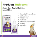 Zymox Avian Care Topical Skin Care Solution for Birds - Product highlight