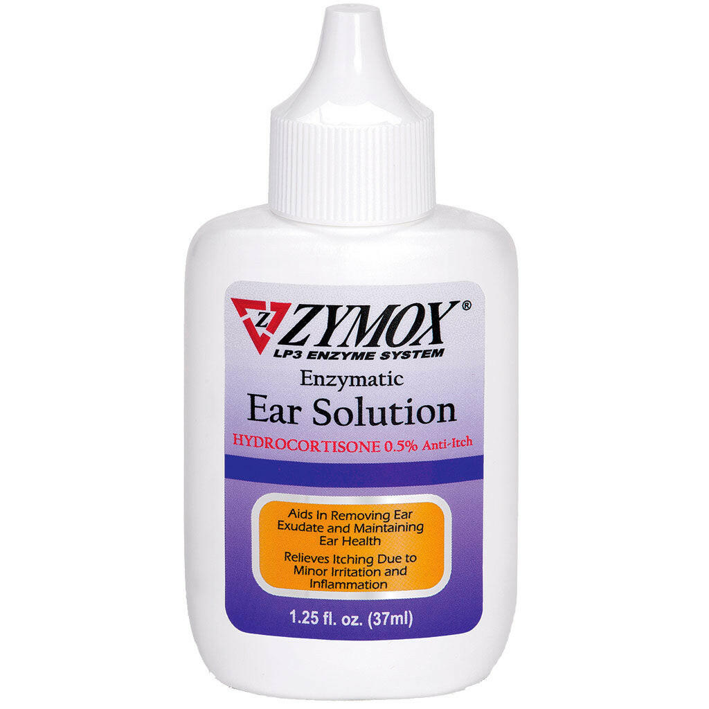 Zymox Enzymatic Ear Hydrocortisone Drops for Dogs & Cats