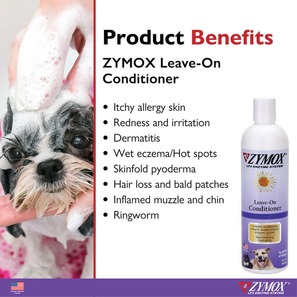 Zymox Enzymatic Leave-On Conditioner for Dogs & Cats - Product Benefits