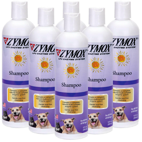 Zymox Enzymatic Pet Shampoo for Dogs & Cats - 12 oz - 6pack