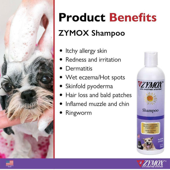 Zymox Enzymatic Pet Shampoo for Dogs & Cats - benefits