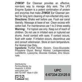 Zymox Enzymatic Ear Cleanser Liquid for Dogs & Cats - Directions