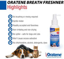 Zymox Oratene Enzyme Breath Freshener Spray for Dogs & Cats -  Highlights