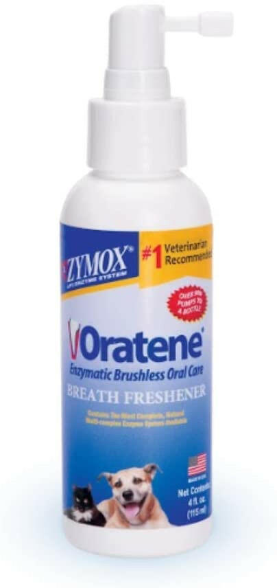Zymox Oratene Enzyme Breath Freshener Spray for Dogs & Cats - 4 fl oz